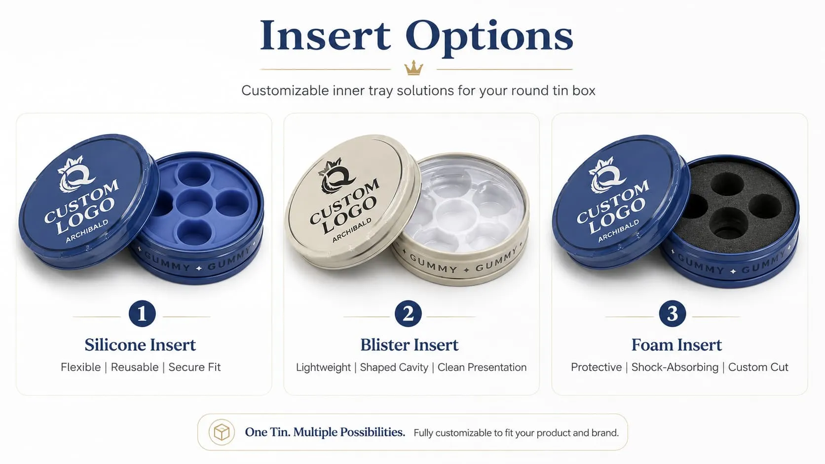 child-resistant edible packaging tin